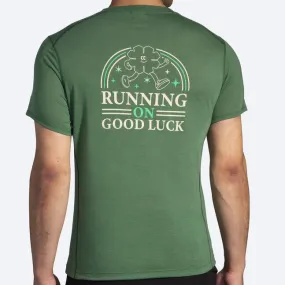 Brooks Mens' Distance Graphic Tee run lucky