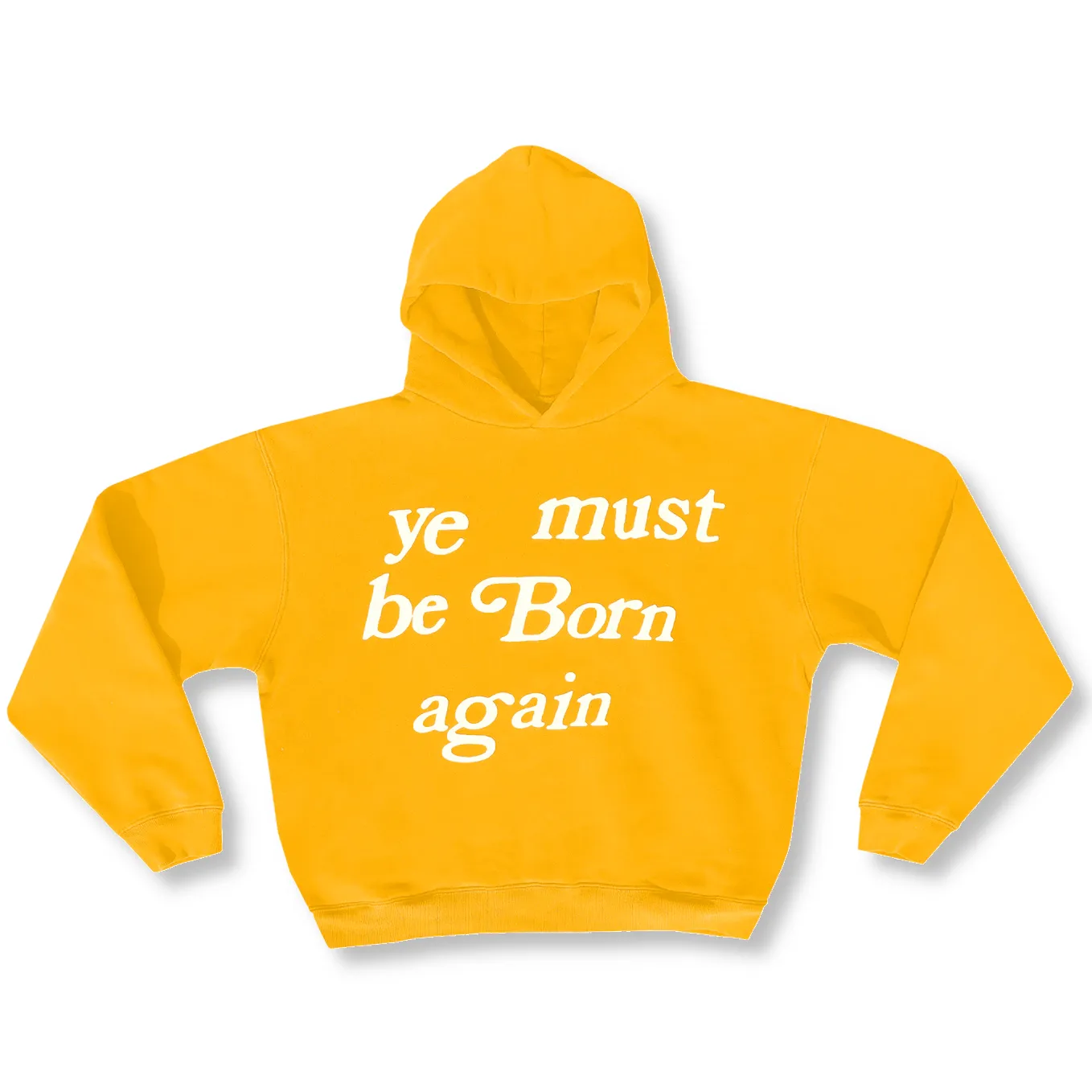 CACTUS PLANT FLEA MARKET YE MUST BE BORN AGAIN PULLOVER YELLOW