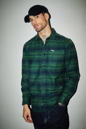 Dark Green Regular Fit Shirt