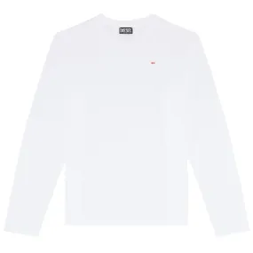 Diesel White T-Diegor-Ls-Microdiv T-Shirt