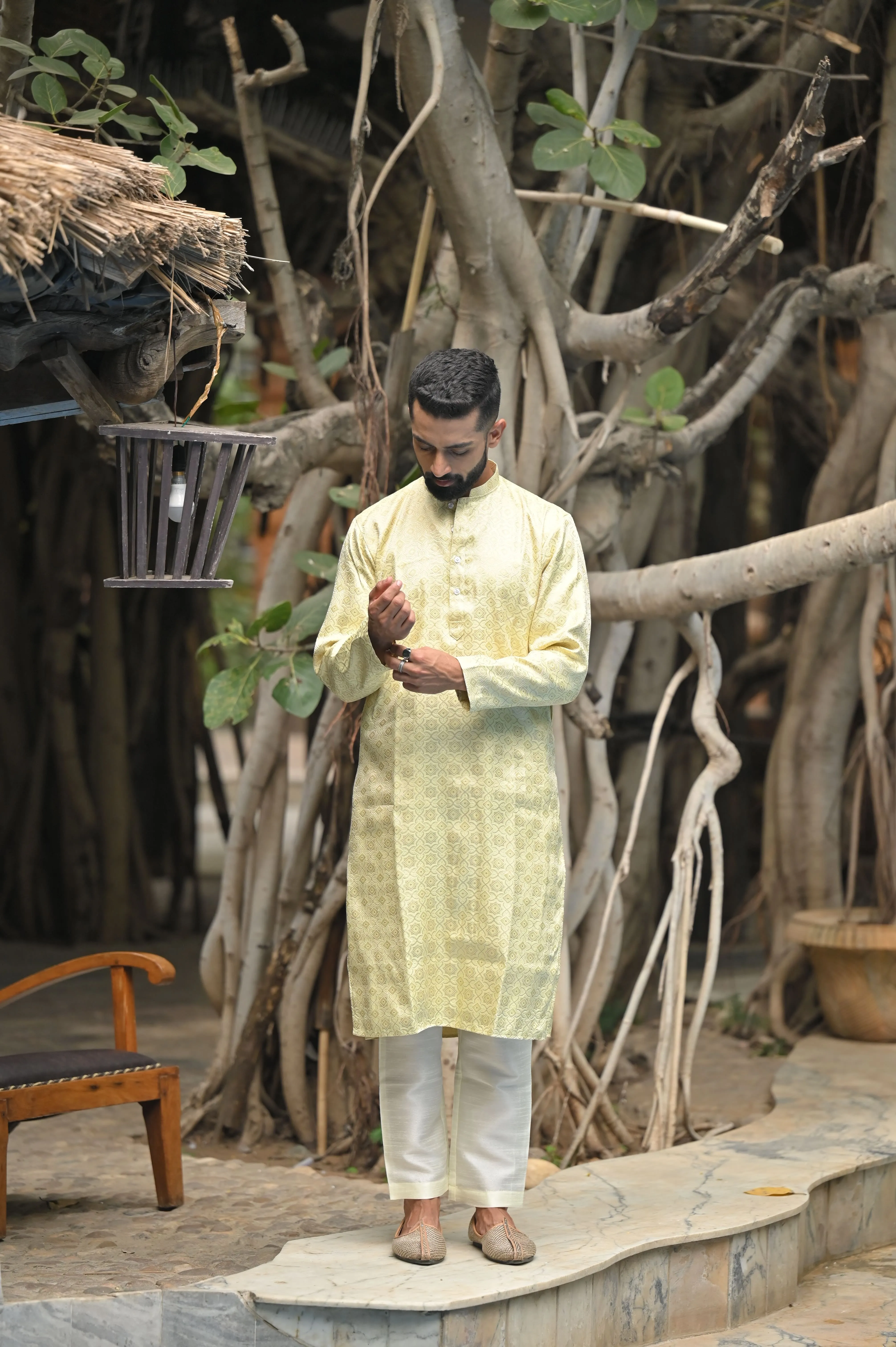 Festive Threads Brocade Kurta