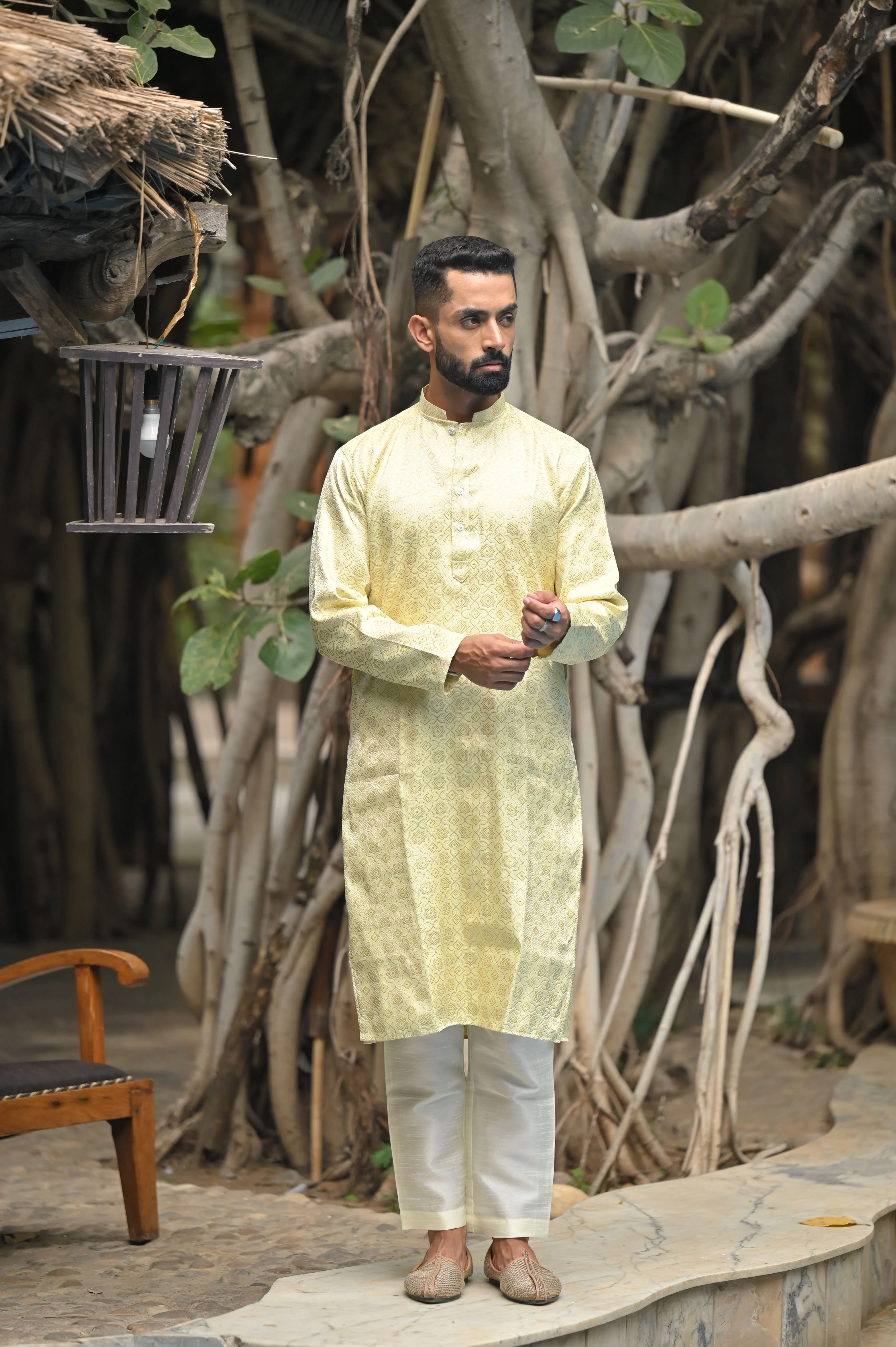 Festive Threads Brocade Kurta