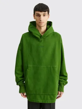 HOODED SWEATSHIRT BOTTLE GREEN