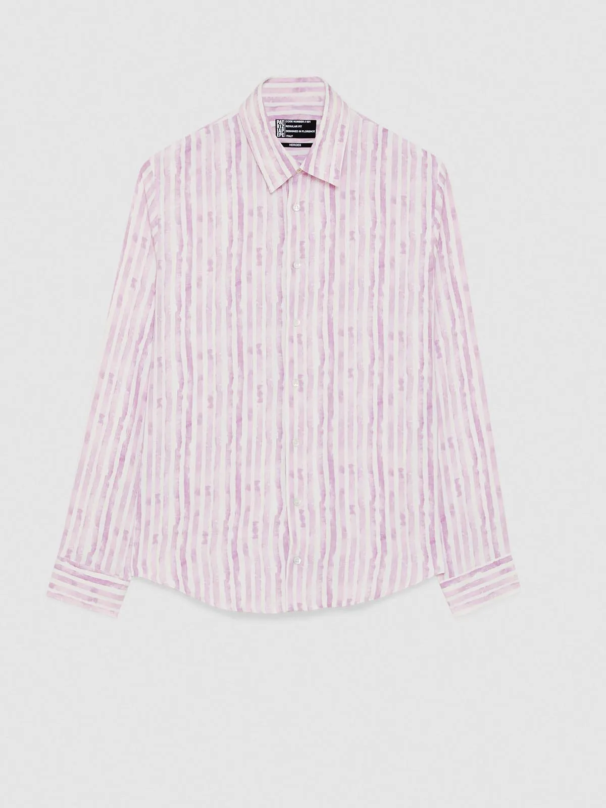 Iris Irregular Stripe viscose shirt