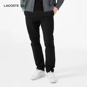 LACOSTE Men's Slim Fit Stretch Gabardine Chino Pants-Black