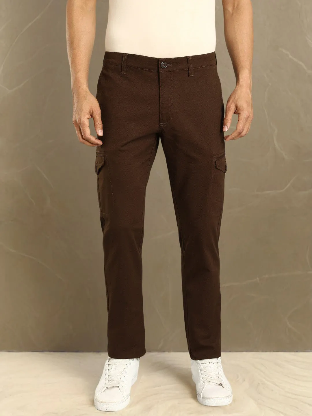 Men Brooklyn Fit Cotton Stretch Trouser