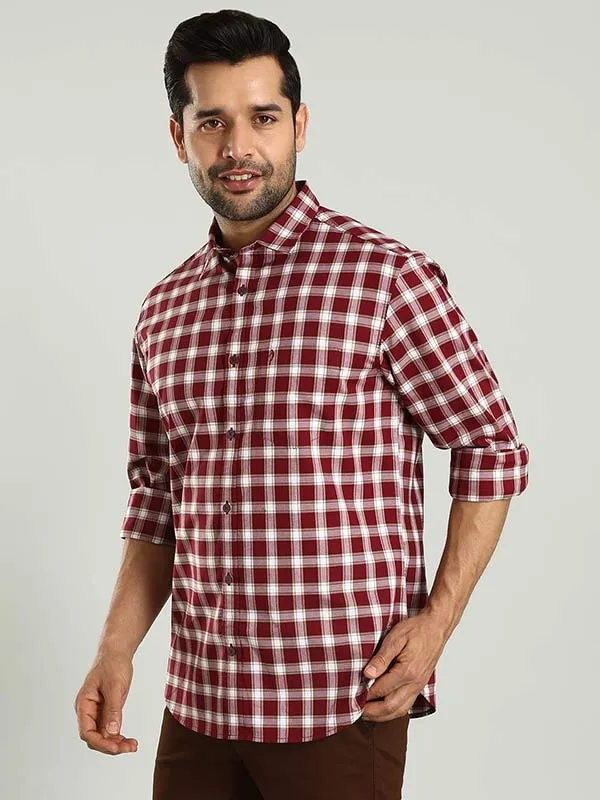 Men Checked Full Sleeve Cotton Shirt