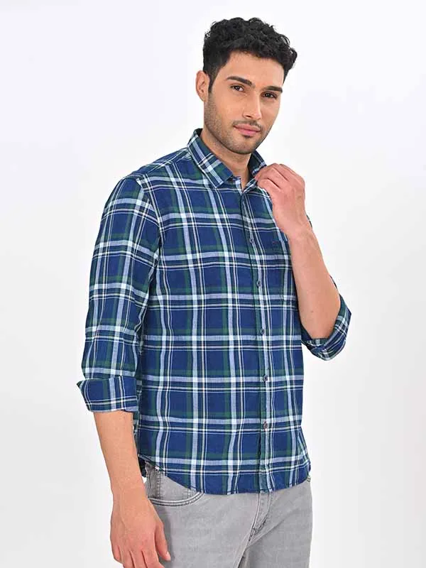 Men Checked Full Sleeve Cotton Shirt