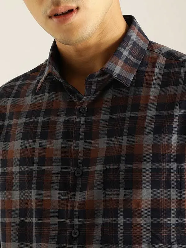 Men Checked Full Sleeve Cotton Shirt