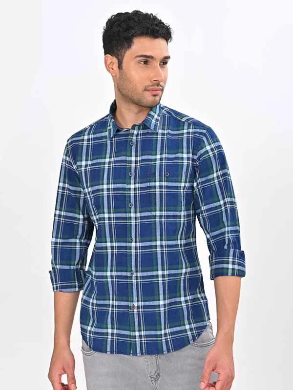 Men Checked Full Sleeve Cotton Shirt