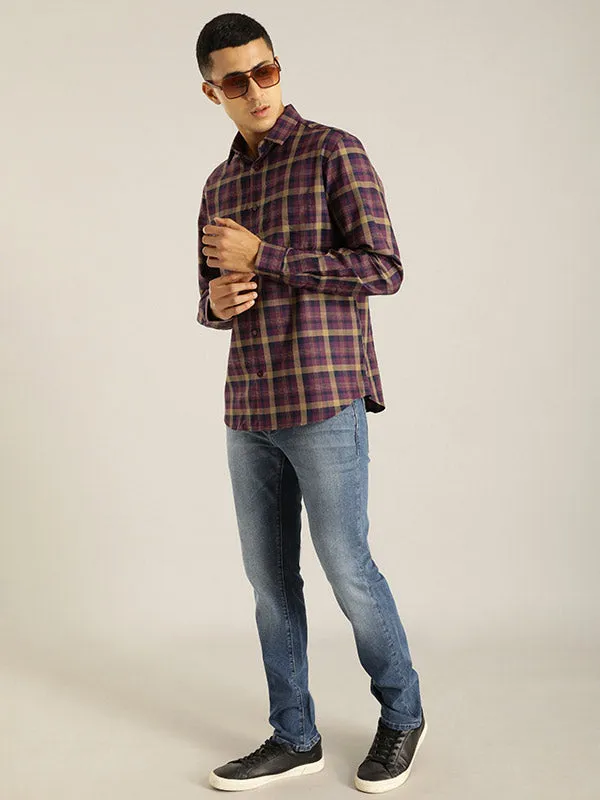 Men Checked Full Sleeve Cotton Shirt