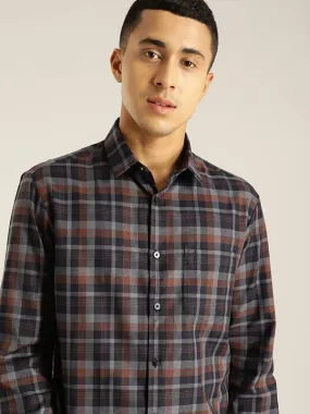 Men Checked Full Sleeve Cotton Shirt