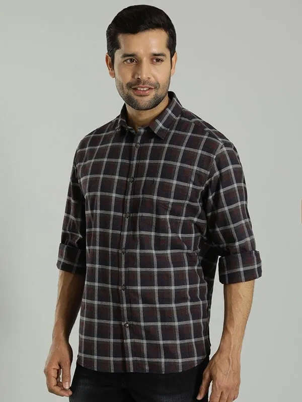 Men Checked Full Sleeve Cotton Shirt