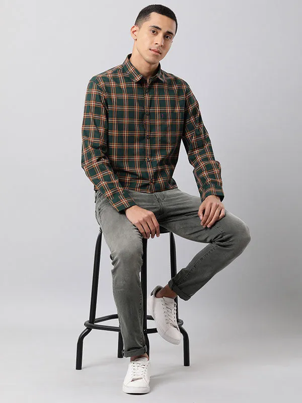 Men Checked Full Sleeve Cotton Shirt