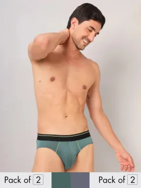 Men Colorblock Briefs with ELASTO LITE