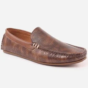 Men "DANN" Sleek Rubber Sole Moccasins