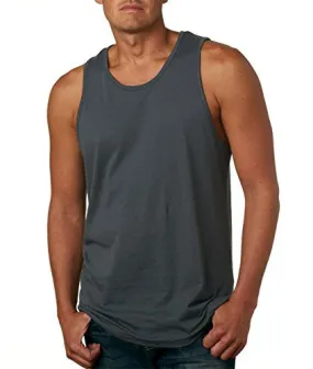 NEXT LEVEL APPAREL MEN'S JERSEY TANK TOP, HEAVY METAL, LARGE