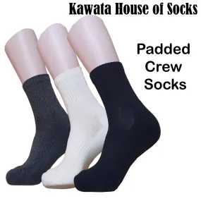 Padded Crew Socks / Padded Quarter Socks / Padded Sport Socks / Thick Socks