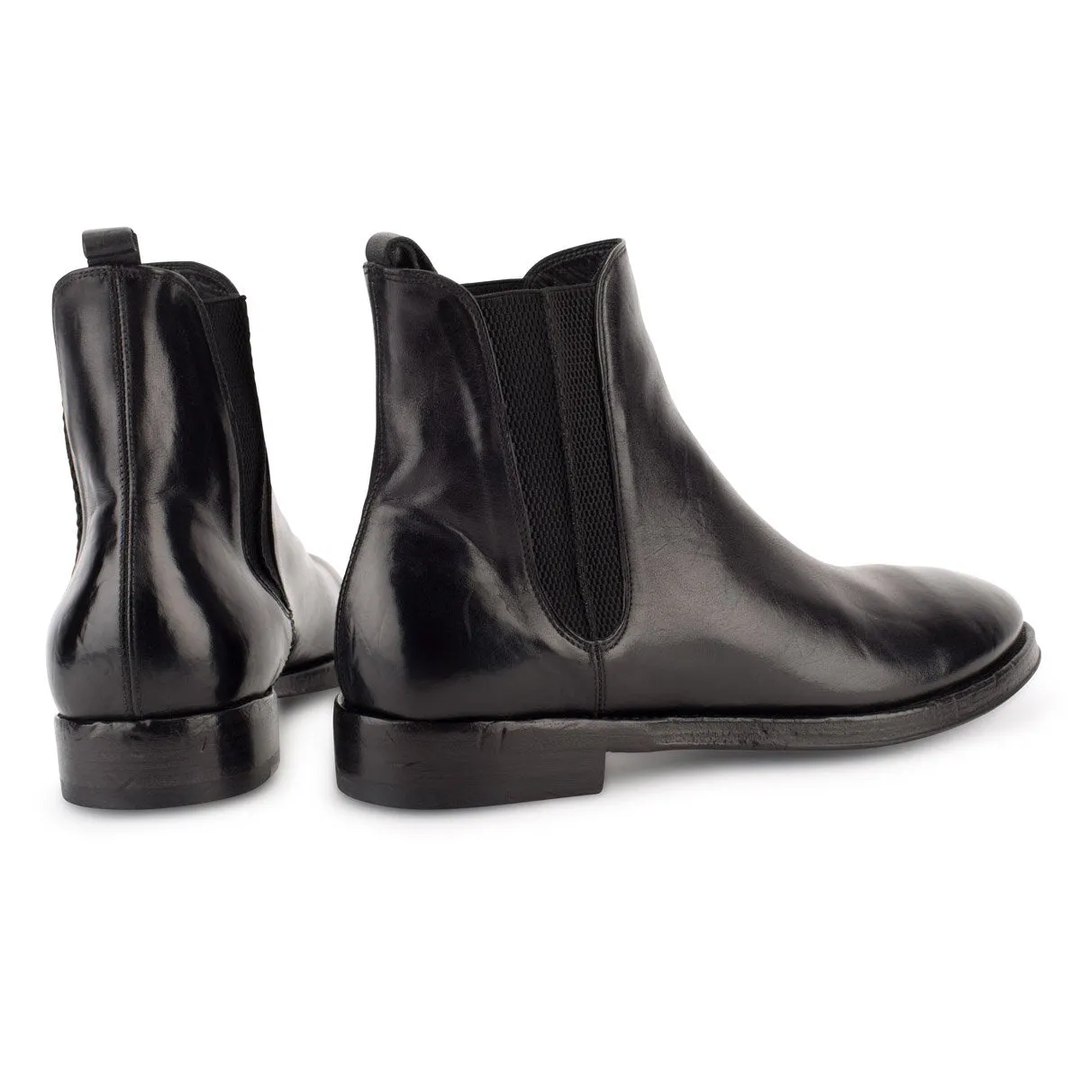 Enhance Your Style with ULISSE 42048 Premium Horse Leather Chelsea Boots